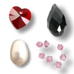 Swarovski krystal perler og vedhæng